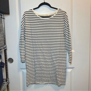 Zara W&B Striped Black and White Women's Top
